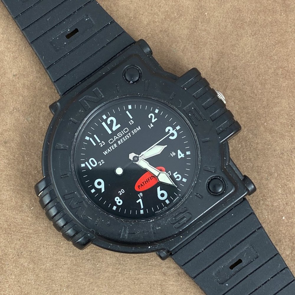 Vintage Rare Original Casio Pathfinder 706 MW-45 DM Watch Black 9 inch Strap - Picture 4 of 8